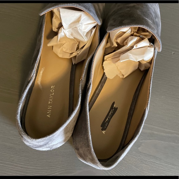 Ann Taylor Step Back Suede Smoking Slippers - Picture 6 of 8